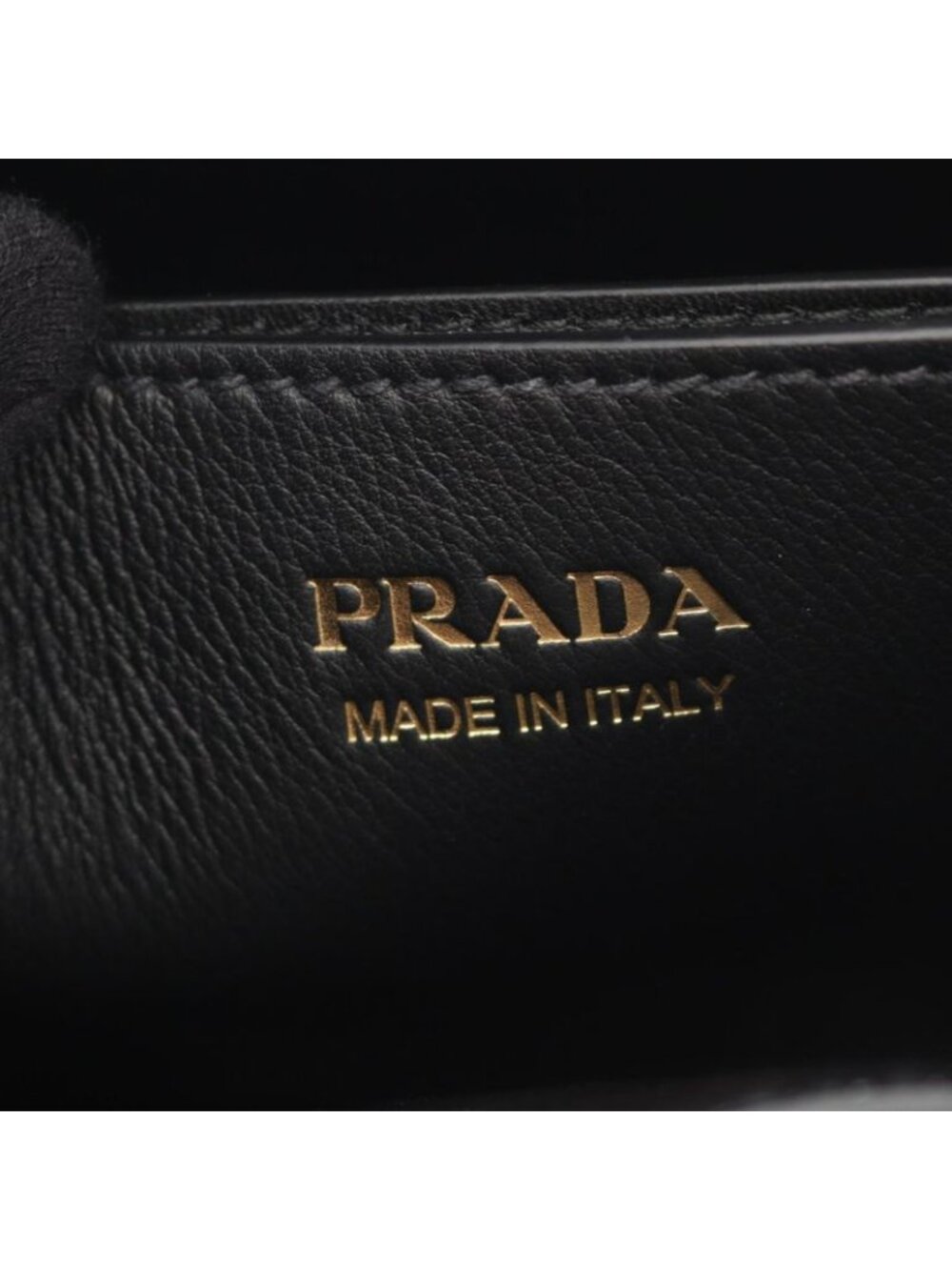Prada Tote Bag Soft Grain VITE Buckle 1 Ba434 Black Leather Small - Picture 4 of 6
